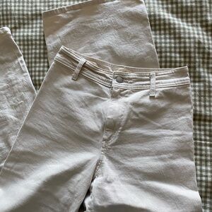 Universal Thread Cream Sailor Wide Leg Jeans